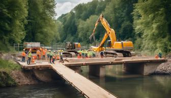 Erneuerung der Brücke über Große Goorley in Kamp-Lintfort