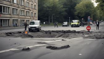 Plötzlich klafft ein Loch in der Straße: Bereich wird gesperrt